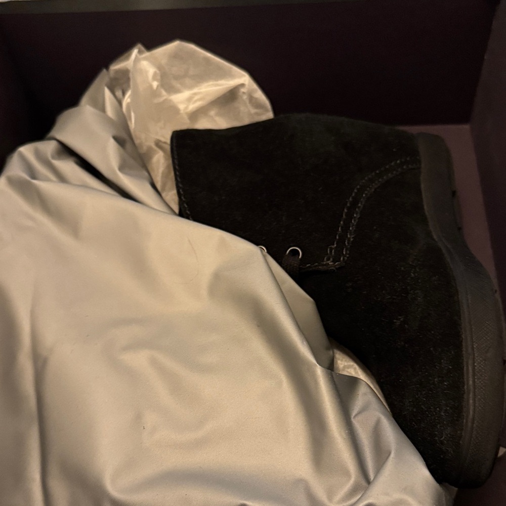 Prada Milano Wedge Bootie, blk, size 36.5, box and dust bag, excellent condition - Picture 3 of 10